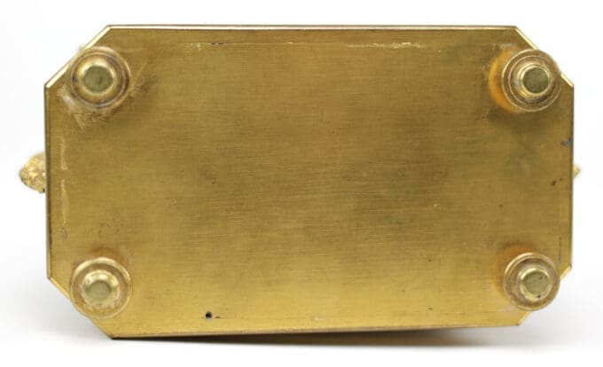 Antiek verzilverd en verguld kistje met hert - Christophe Fratin (1801-1864)